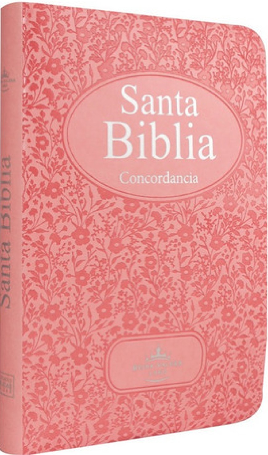 Biblia RV1960 - Imitación Piel Rosa con Flores - Concordancia e Indice
