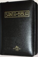 Biblia Compacta Letra Grande Imitación Piel  Negro Cierre Index RVR 1960