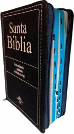 Biblia Reina Valera 1960 Letra Gigante De 14 puntos Con Cierre Tela Jean e Indice