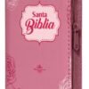 Biblia Chequera Rosa Floral con Cierre e Index   RVR1960