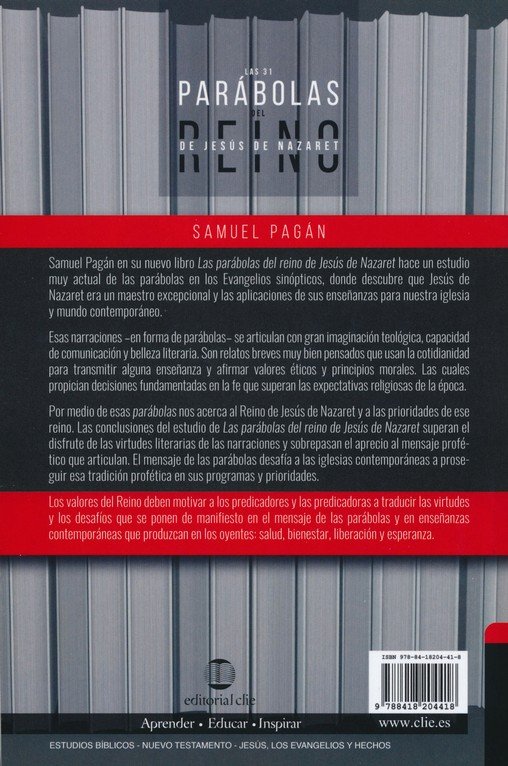 Las Parábolas Del Reino De Jesús De Nazaret -Tapa Blanda - Samuel Pagan - Imagen 12