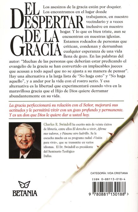El Despertar de la Gracia - Tapa Blanda - Charles R. Swindoll - Imagen 2