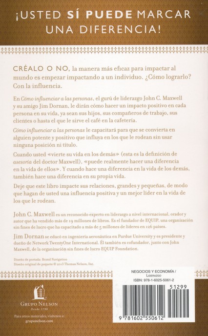 Cómo Influenciar a las Personas - Tapa Blanda - John C. Maxwell - Imagen 10