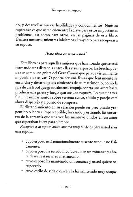 Recupere A Su Esposo Antes Que Lo Pierda - Tapa Blanda - Gary Smalley - Imagen 8