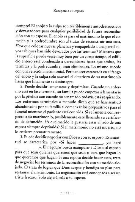 Recupere A Su Esposo Antes Que Lo Pierda - Tapa Blanda - Gary Smalley - Imagen 2