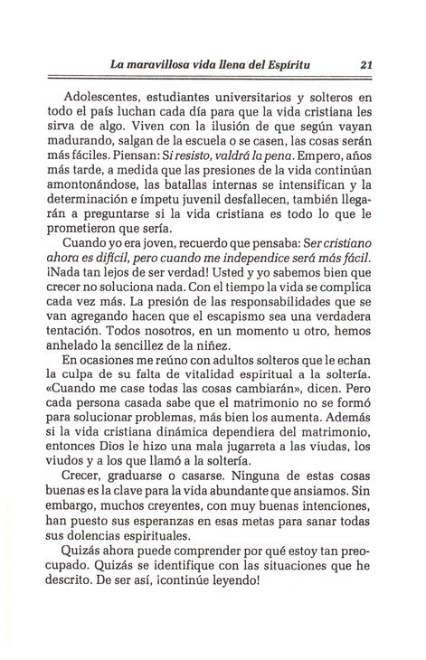 La Maravillosa Vida Llena del Espíritu -Tapa Blanda - Charles F. Stanley - Imagen 9