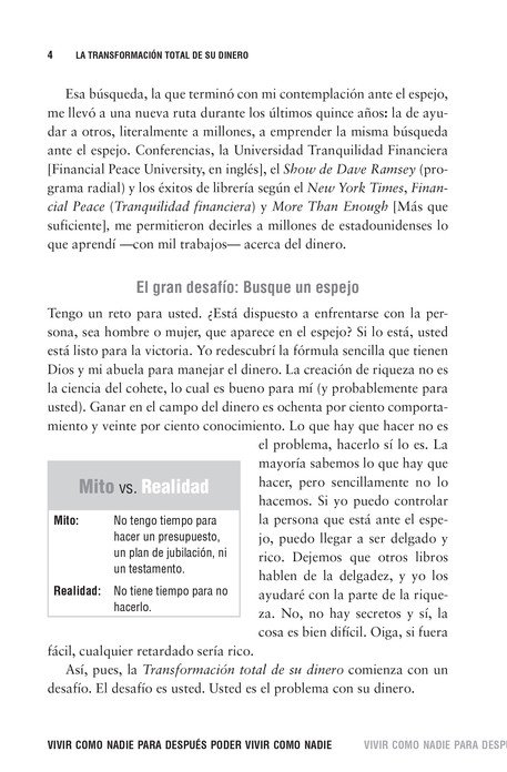La Transformación Total de su Dinero - Tapa Blanda - Dave Ramsey - Imagen 8