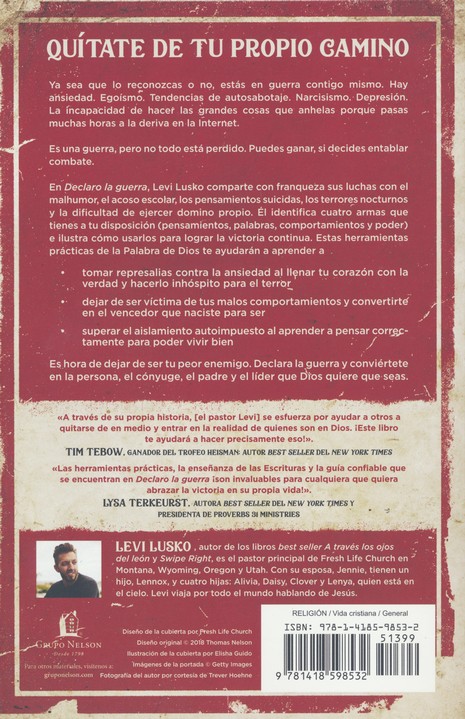 Declaro la Guerra - Tapa Blanda - Levi Lusko - Imagen 10