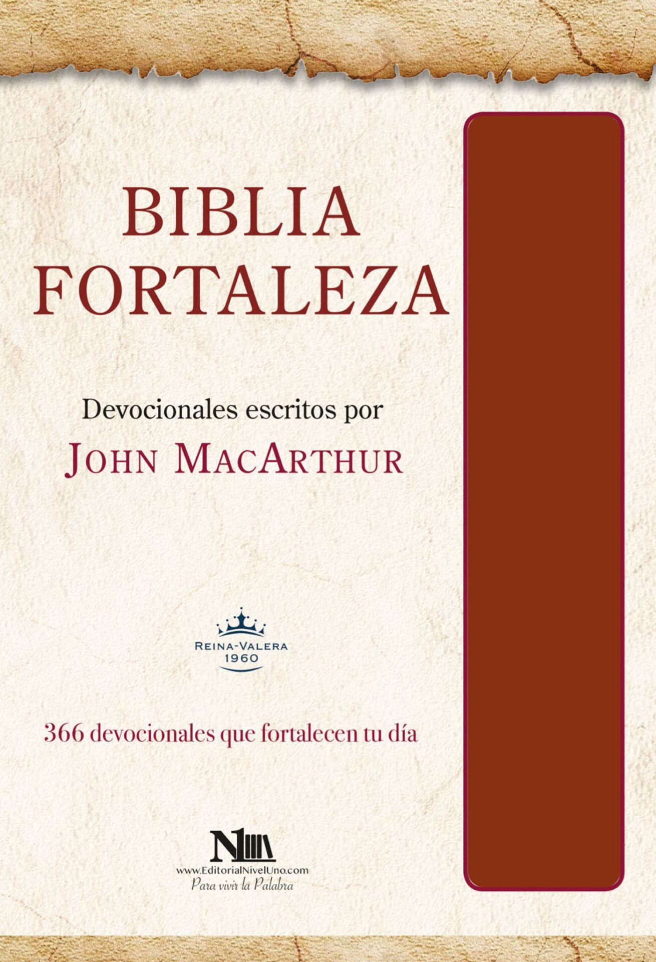 Biblia Fortaleza RVR 1960 Piel Marrón - John MacArthur