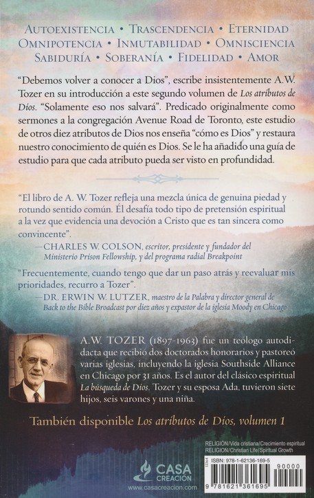 Los Atributos de Dios Volumen 2 - Tapa Blanda - A. W. Tozer - Imagen 10