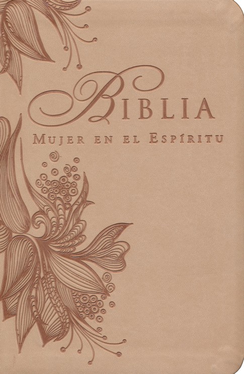 Biblia Mujer en el Espíritu RVR 1960, Imitación Piel Rosa Tan - Imagen 2