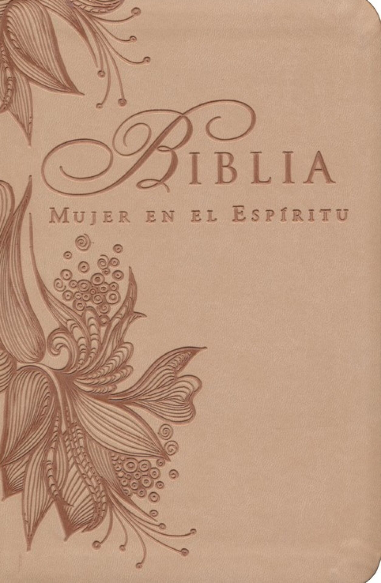 Biblia Mujer en el Espíritu RVR 1960, Imitación Piel Rosa Tan