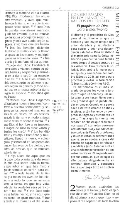 Biblia Mujer en el Espíritu RVR 1960, Imitación Piel Rosa Tan - Imagen 4
