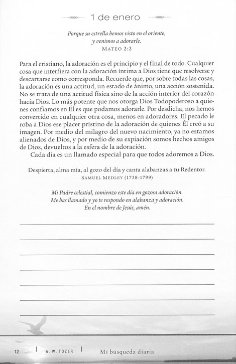 Mi Búsqueda Diaria - Tapa Blanda - A W Tozer - Imagen 4