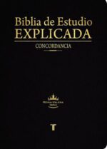 Biblia de Estudio Explicada RV60 Con Indice Imitación Piel Negro