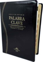 Biblia de Estudio Palabra Clave RV60 Imitación Piel Negro con Indice