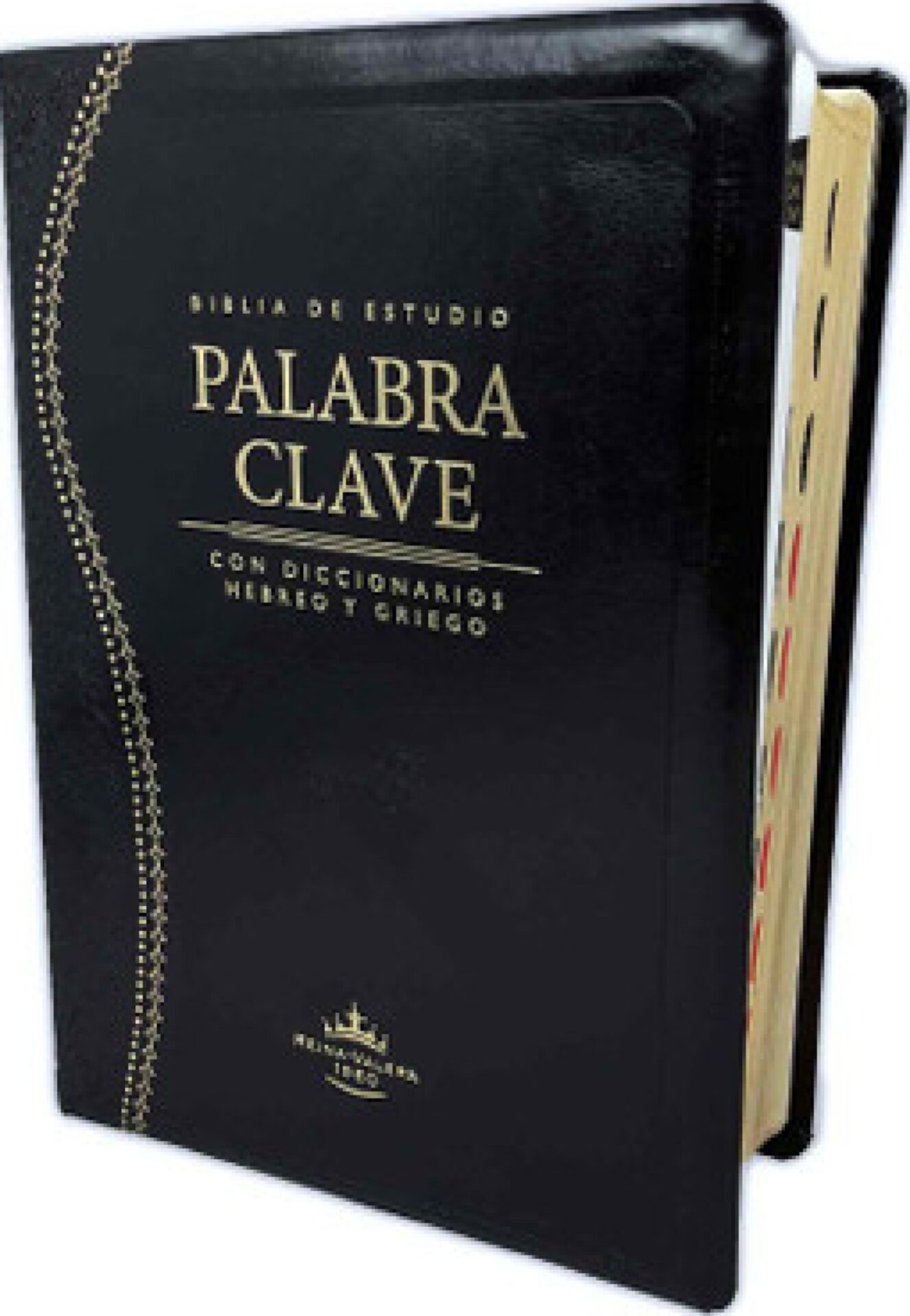 Biblia de Estudio Palabra Clave RV60 Imitación Piel Negro con Indice