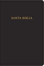 Biblia Reina Valera 1960 Tamaño Manual Letra Grande Piel Fabricada Negro