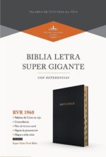 Biblia Reina Valera 1960 Letra Súper Gigante Imitación Piel Negro Con Indice