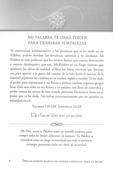 Declaraciones Diarias de Guerra Espiritual Para la Mujer - Tapa Dura - John Eckhardt - Imagen 8