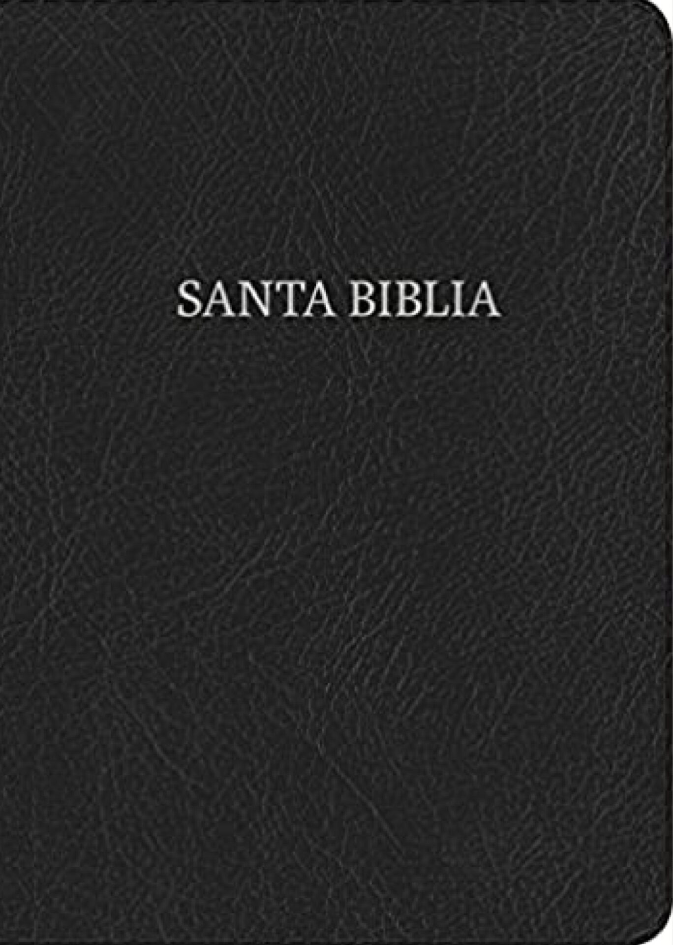 Biblia Reina Valera 1960 Letra Gigante Piel Fabricada, Negro