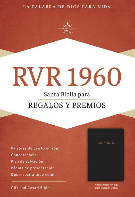 Santa Biblia Reina Valera 1960 Para Regalos Y Premios Negro Imitación Piel