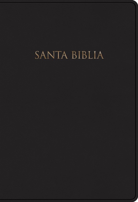 Santa Biblia Reina Valera 1960 Para Regalos Y Premios Negro Imitación Piel - Imagen 3