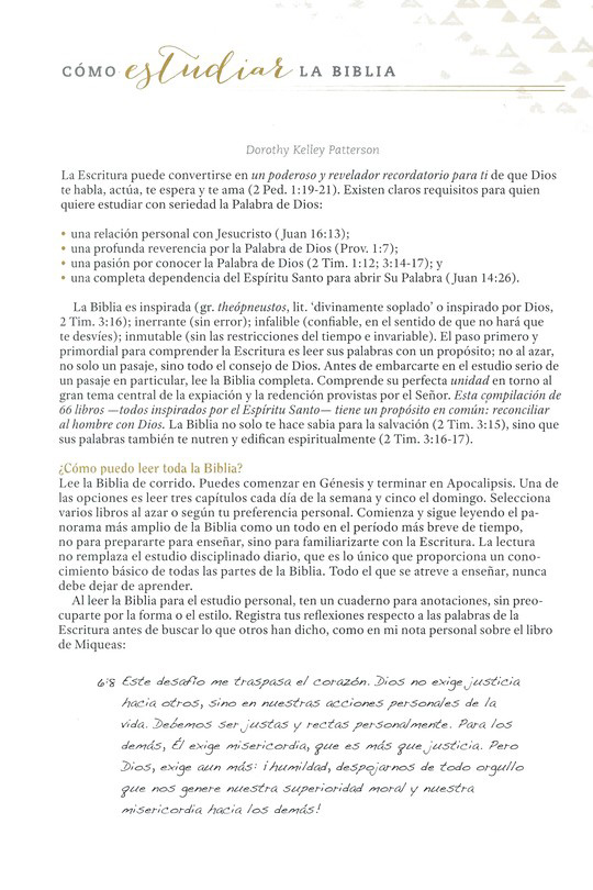 Biblia De Estudio Para Mujeres RVR 1960 Tapa Dura - Imagen 5