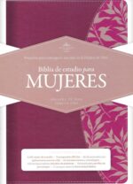 Biblia Reina Valera 1960 De Estudio Para Mujeres Vino Tinto Fucsia Símil Piel