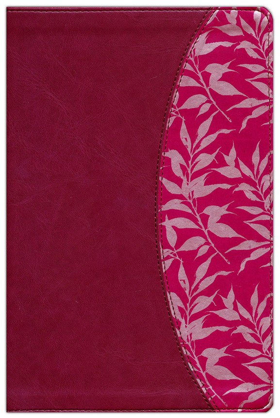 Biblia Reina Valera 1960 De Estudio Para Mujeres Vino Tinto Fucsia Símil Piel - Imagen 3