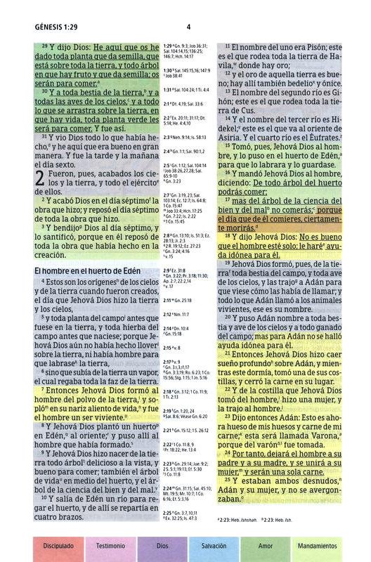 RVR 1960 Biblia de Estudio Arcoiris Negro Símil Piel - Imagen 6