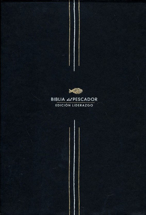 RVR 1960 Biblia del Pescador Edición Liderazgo Negro Símil Piel