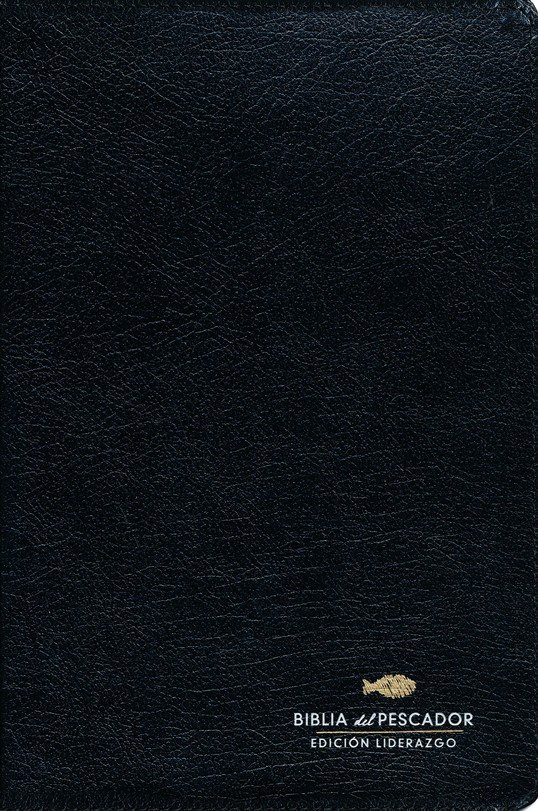 RVR 1960 Biblia del Pescador Edición Liderazgo Negro Símil Piel - Imagen 3