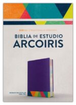 Alternative view of RVR 1960 Biblia de Estudio Arcoiris Morado Multicolor Simil Piel