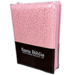 Biblia Reina Valera 1960 Compacta Piel Rosa/ Café con Index