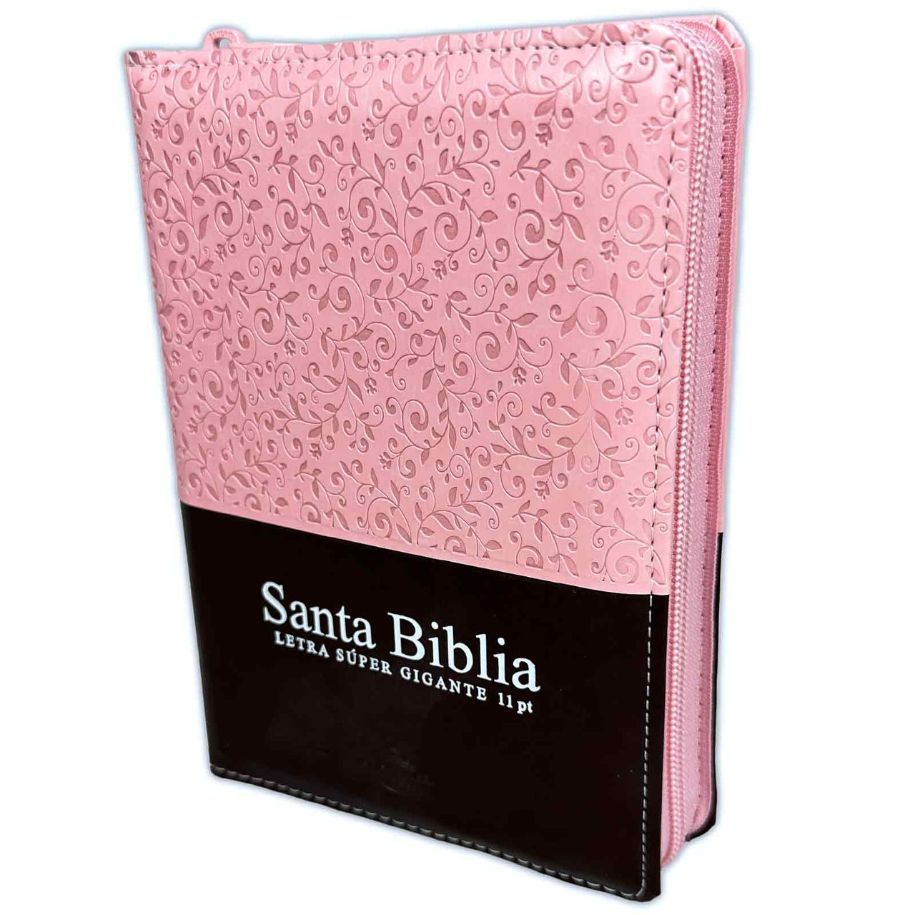 Biblia Reina Valera 1960 Compacta Piel Rosa/ Café con Index