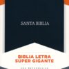 RVR 1960 Biblia Letra Súper Gigante Negro, Piel Fabricada Con Indice - Imagen 2