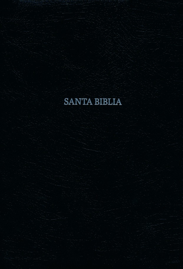 RVR 1960 Biblia Letra Súper Gigante Negro, Piel Fabricada Con Indice - Imagen 3