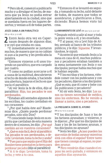 Biblia Reina Valera 1960 Tamaño Manual Letra Grande, Piel Fabricada, Negro - Imagen 9