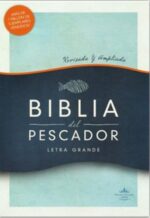 Biblia del Pescador RVR 1960 Letra Grande Símil Piel Azul