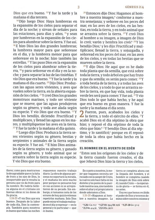 RVR 1960 Biblia De Estudio Spurgeon Negro Marrón Símil Piel - Imagen 5