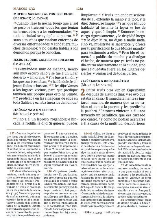 RVR 1960 Biblia De Estudio Spurgeon Negro Marrón Símil Piel - Imagen 9