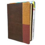 RVR 1960 Biblia de Estudio Arcoiris Cocoa Terracota Símil Piel