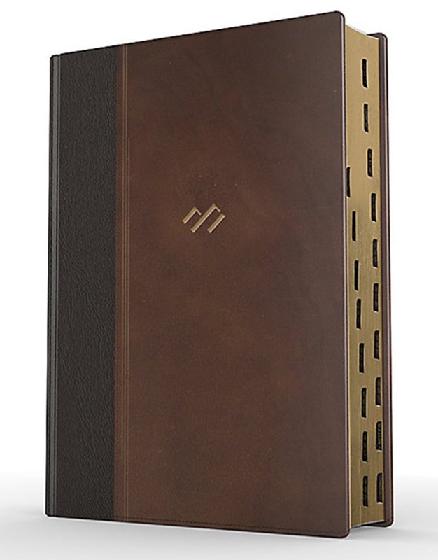 RVR 1960 Biblia Temática De Estudio, Marrón Oscuro/Marrón Piel Fabricada Con Indice - Imagen 4