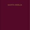 Biblia Reina Valera 1960 Tamaño Manual Letra Grande Piel Fabricada Borgoña