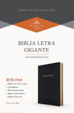 Biblia Reina Valera 1960 Letra Gigante Piel Fabricada Negro