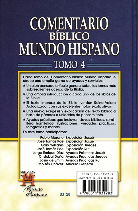 Comentario Bíblico Mundo Hispano-Tomo 4-Josue, Jueces y Rut - Tapa Dura - Varios Autores - Imagen 9