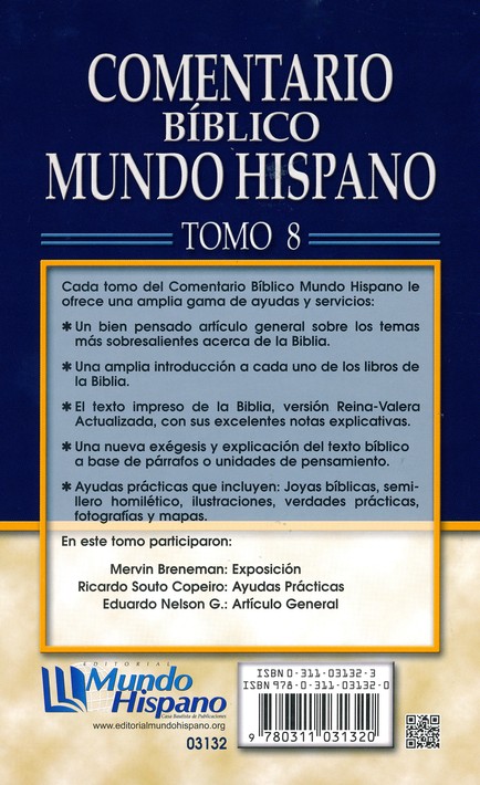 Comentario Bíblico Mundo Hispano Tomo 8 Salmos - Tapa Dura - Varios Autores - Imagen 8