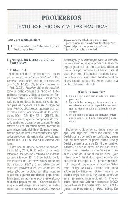 Comentario Bíblico Mundo Hispano- Tomo 9 - Proverbios, Eclesiastes y Cantares - Tapa Dura - Varios Autores - Imagen 5