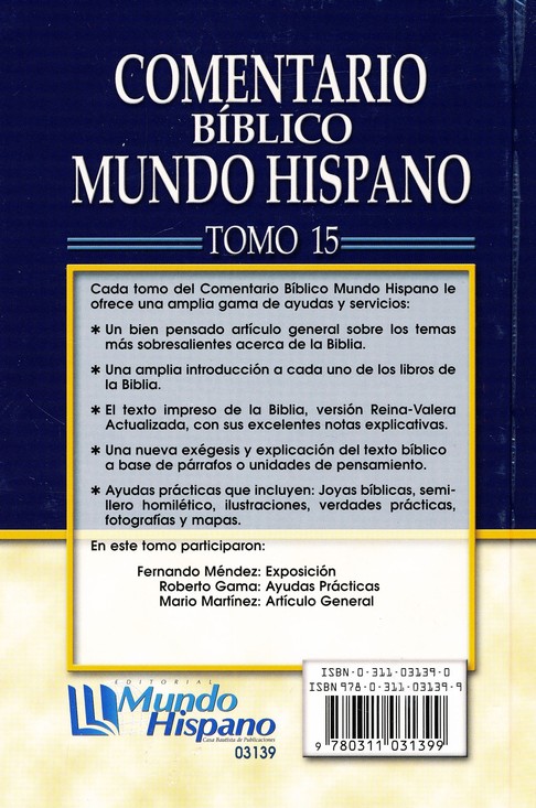 Comentario Bíblico Mundo Hispano Tomo 15 Marcos - Tapa Dura - Varios Autores - Imagen 11